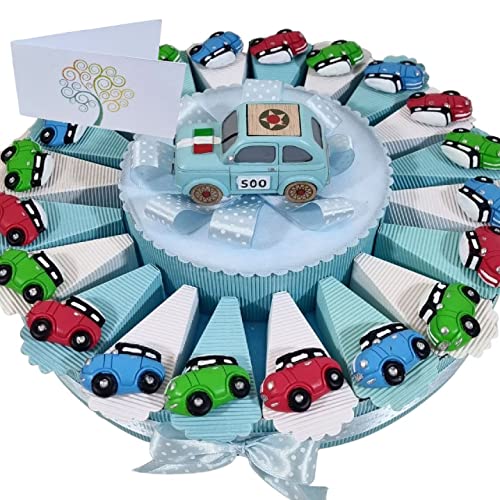 Torta Bomboniera Macchine Auto Magnete, centrale