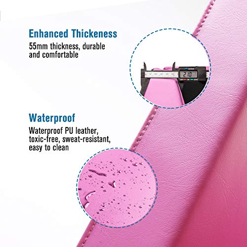 Ritfit Upgrated Tri-Fold Folding Thick Exercise Mat 6’X3’ With Carrying Handles For Mma, Gymnastics, Stretching, Core Workouts (Pink(3' X 6')) #TOP2