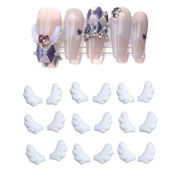 ネイルパーツ 地雷系 悪魔 羽 天使 パーツ Amazon.co.jp: ネイルパーツ 天使の羽 50ペア ネイルデコパーツ
