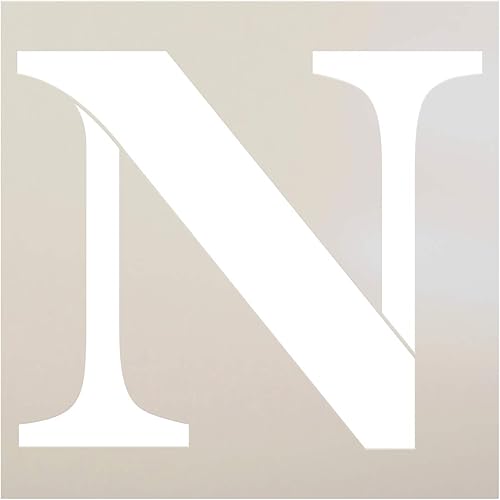 Plantilla de letra única (elige personaje) (N, 10 pulgadas)