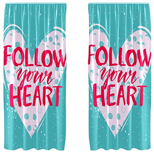 Set de 2 paneles para sala de estar con frases inspiradoras azules de 55 x 84 pulgadas 2