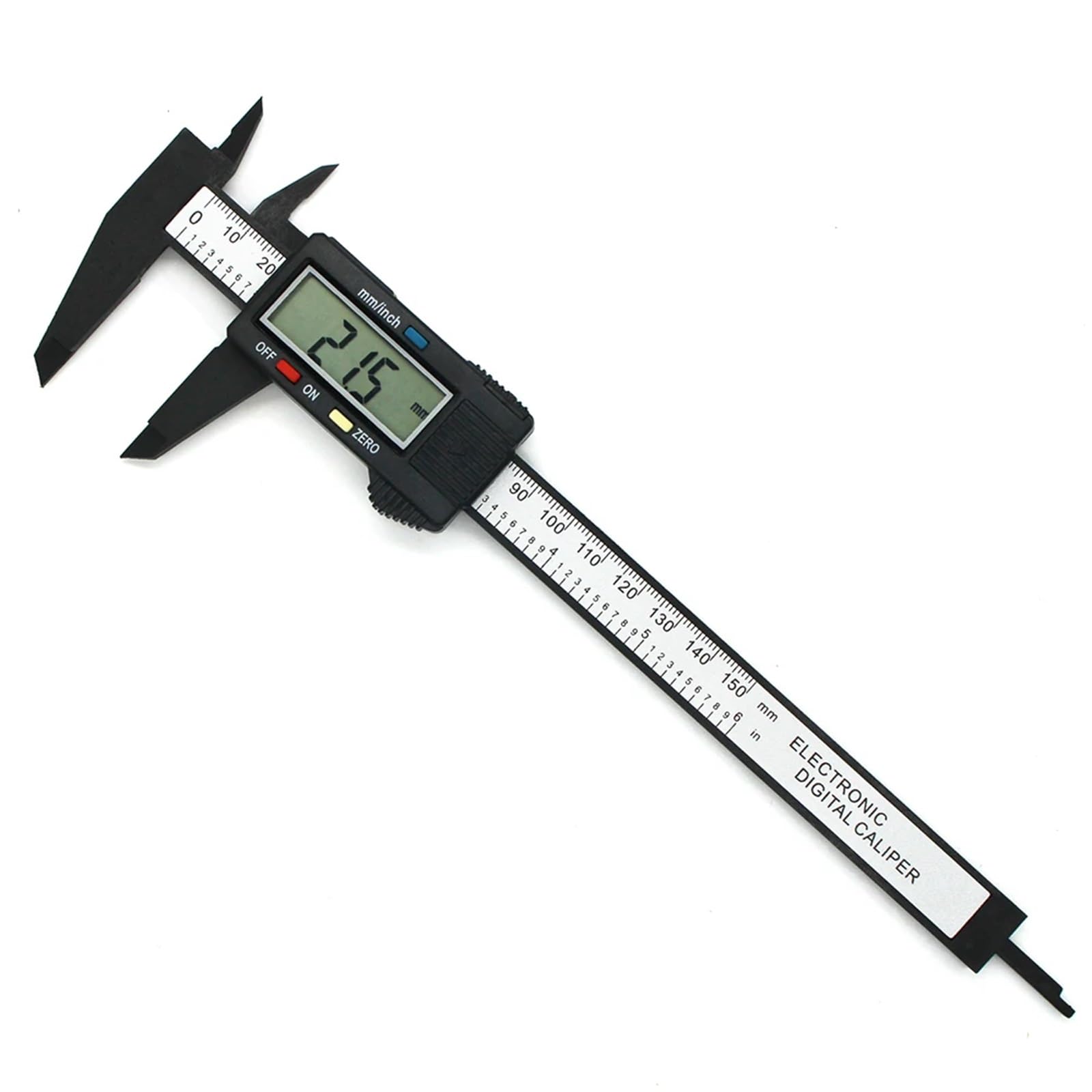 Calibre Digital Calibrador digital de acero inoxidable, calibrador Vernier, micrómetro con pantalla grande, fácil cambio pulgadas a métricas(Stainless Steel)