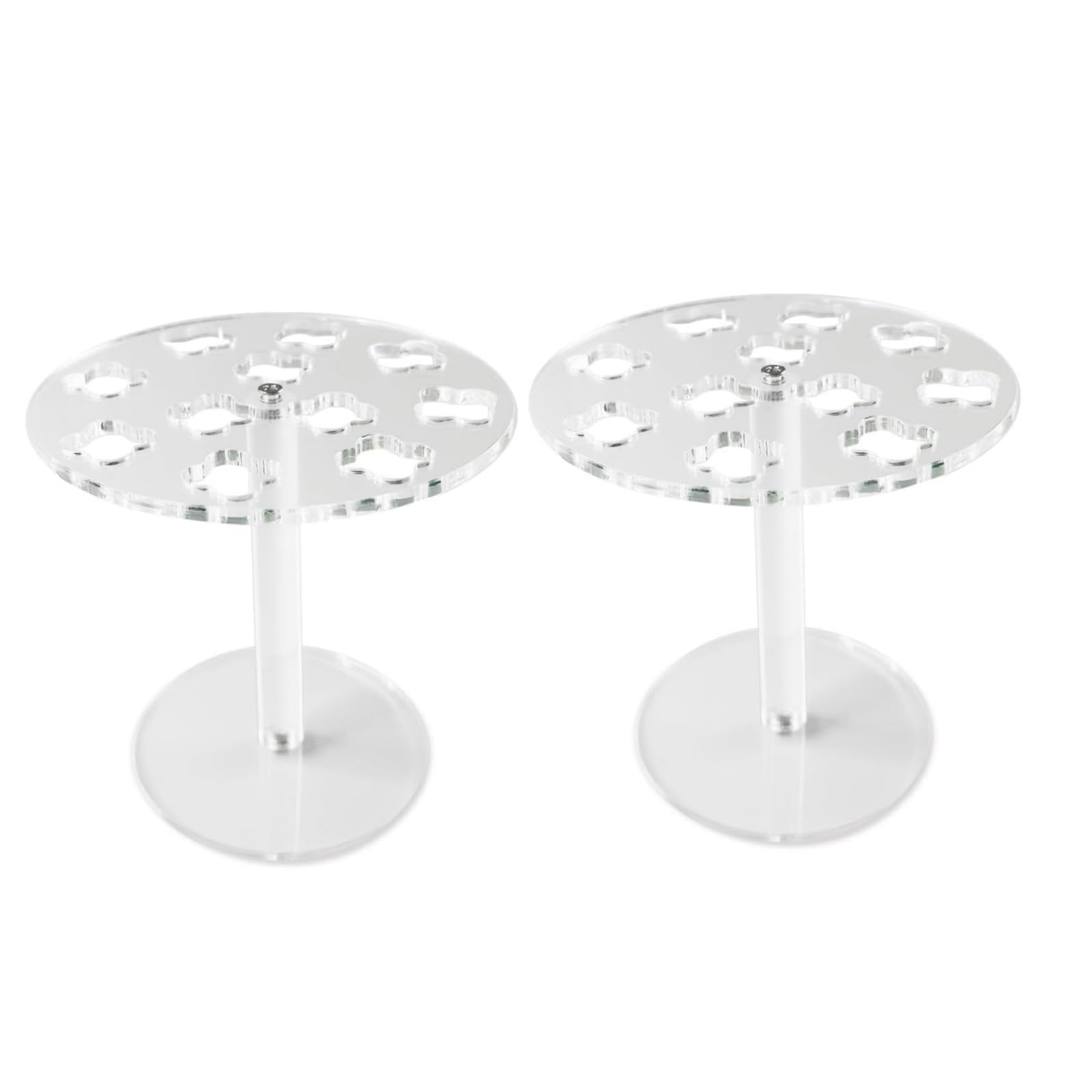 Hsioluted 11 Slot Acrylic Scissors Stand Clear Desktop Organizers for Barber Tool Salon Accessories Storage Tray Clear Acrylic Scissors Organizers