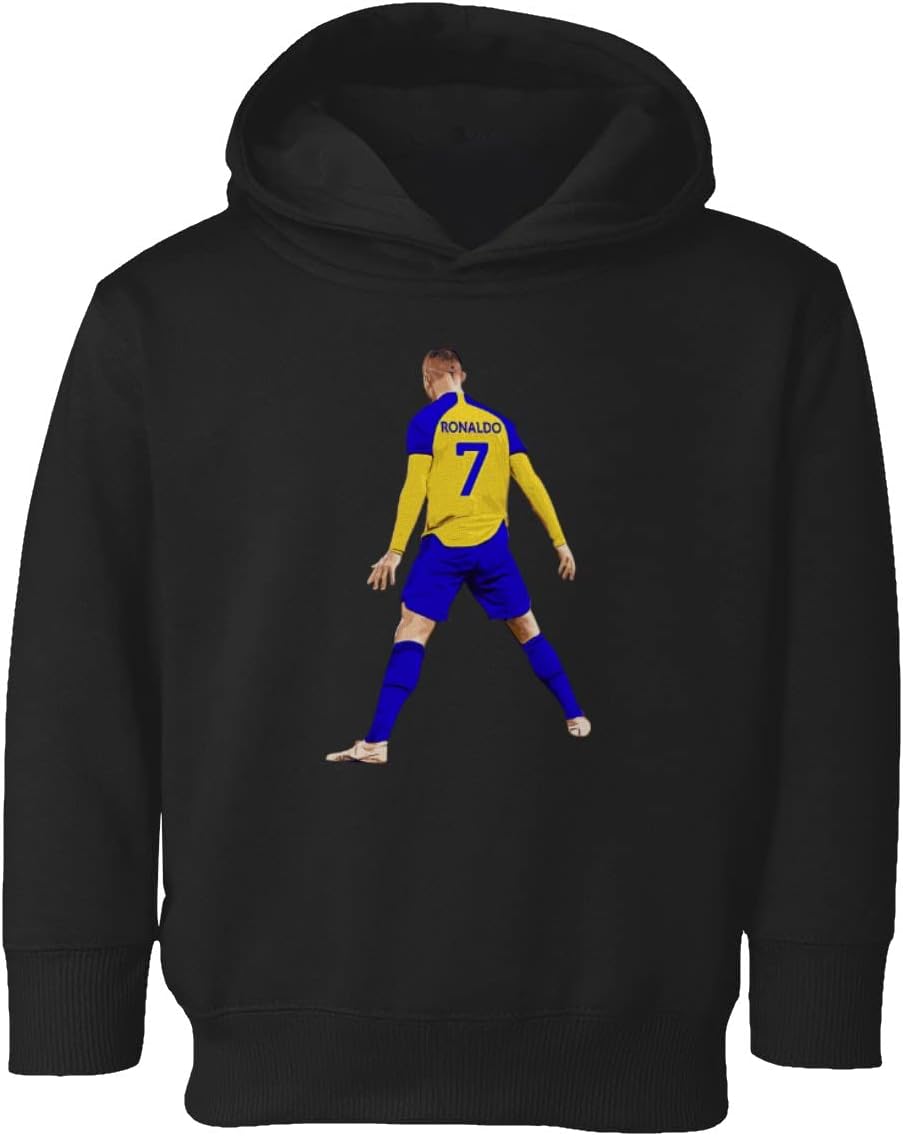 Al Nassr Soccer Ronaldo 7 Siuuu Goal Celebration Toddler Hoodie Sweatshirt