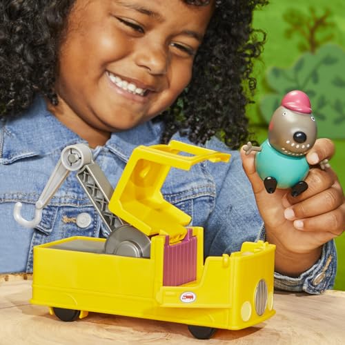 Hasbro Peppa Pig Opa Kläffs Abschleppwagen, Spielzeugauto mit Abschlepphaken und Spielfigur um Autos zu ziehen, für Kinder ab 3 Jahren – Ansicht 4