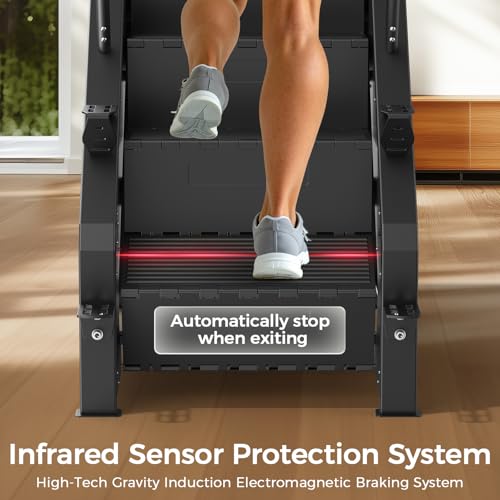 Image of FEIERDUN SC3 Stair Stepper Machine for Home Gym, Commercial Grade Stair Climber with LED Screen, Stair Machine with 15 Speed Levels for Cardio and Lower Body Workout, 660LBS Capacity, 24-164 Steps /Min