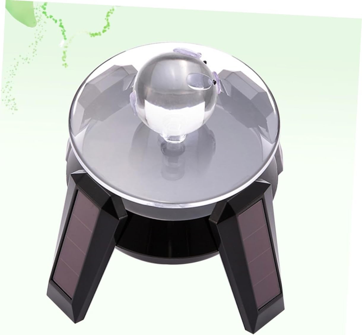 OUNONA Rotating Jewelry Stand Solar Energy Display Table for Ring Watch Display Compact Easy to Carry Random Color