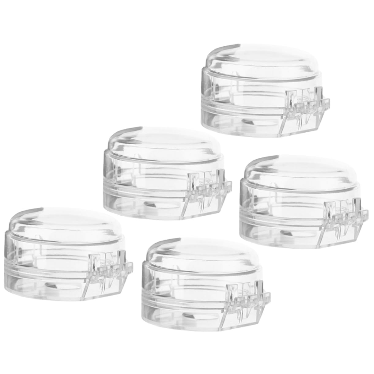 KOMBIUDA 5pcs Childproof Stove Knob Covers Gas Stove Burner Safety Guard Baby Proof Oven Locks Easy Install Anti-Oil Durable
