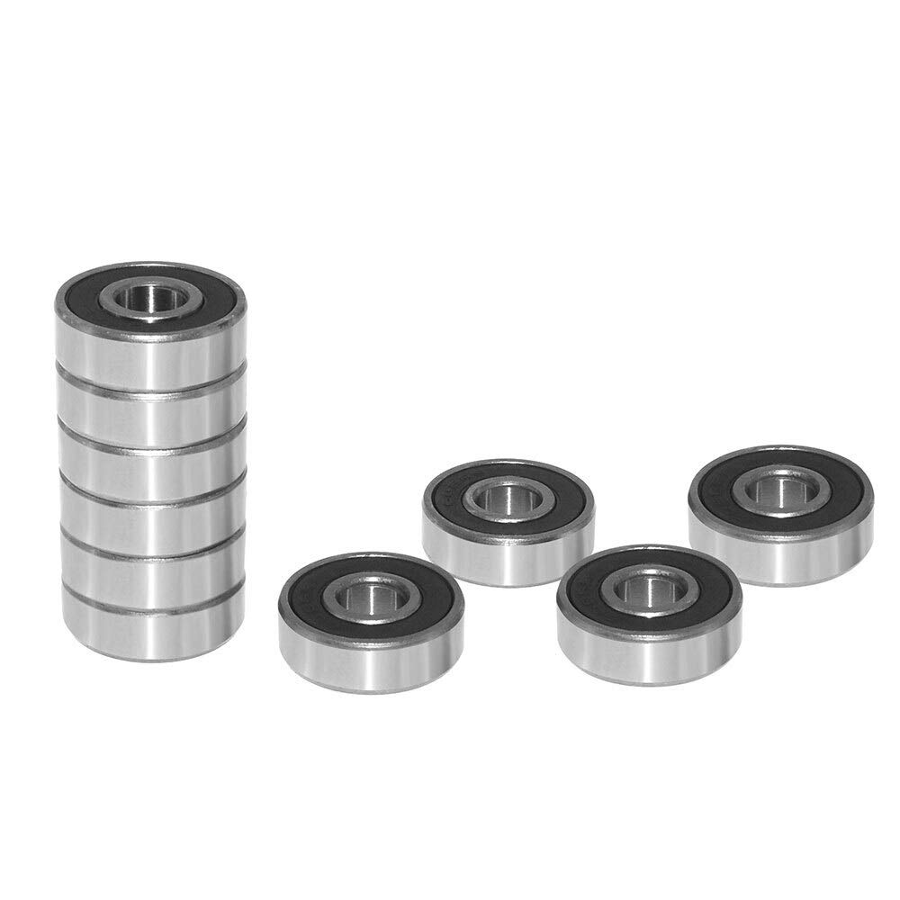 Durable Bearing 10Pcs/set 608 2RS Deep Groove Ball Bearings Steel Sealed Ball Bearings 608RS Z3V3 608-2RS 608rs Bearing Size 8X22X7mm