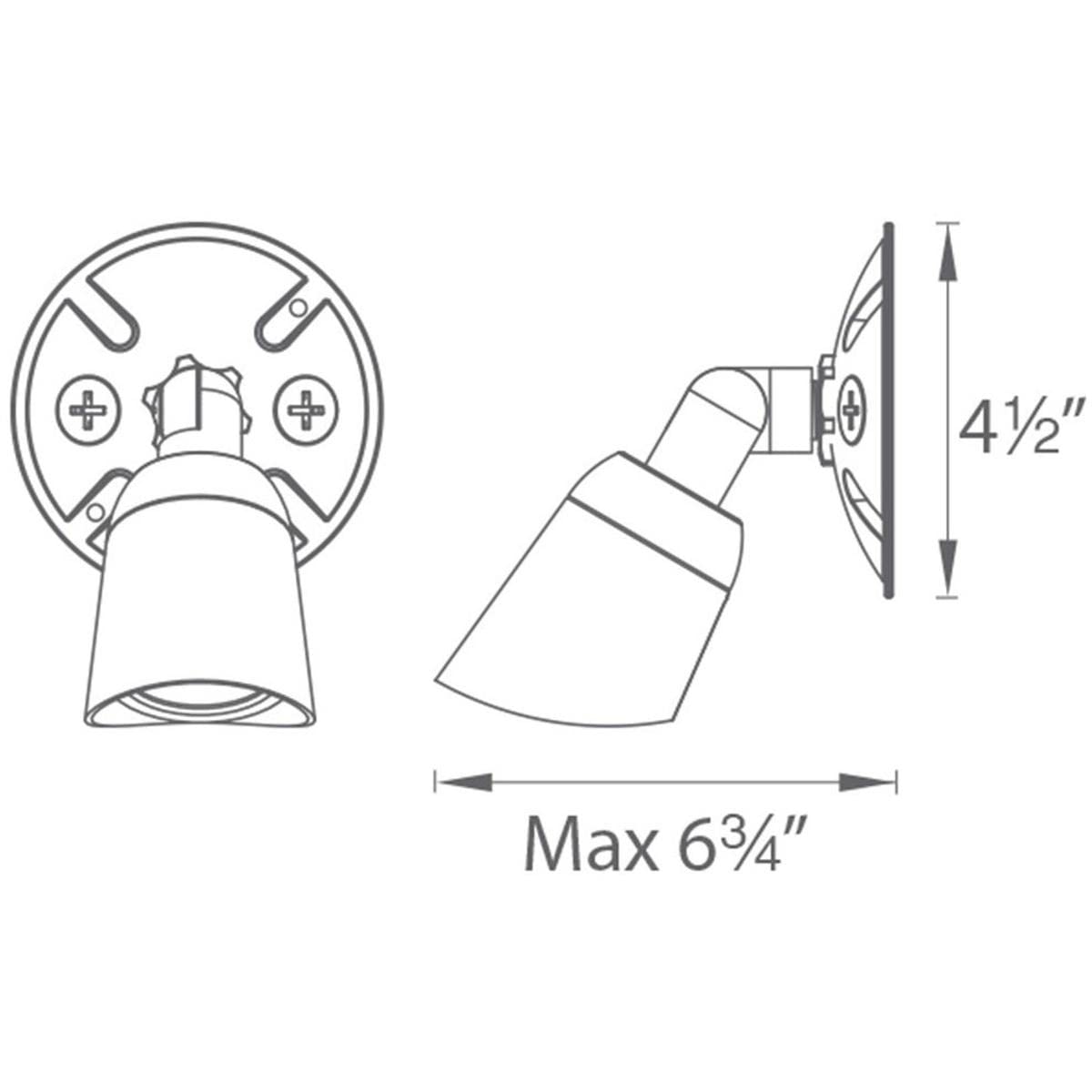 WAC Lighting, Endurance Single Spot Energy Star 15W LED Spot Light 3000K in Black