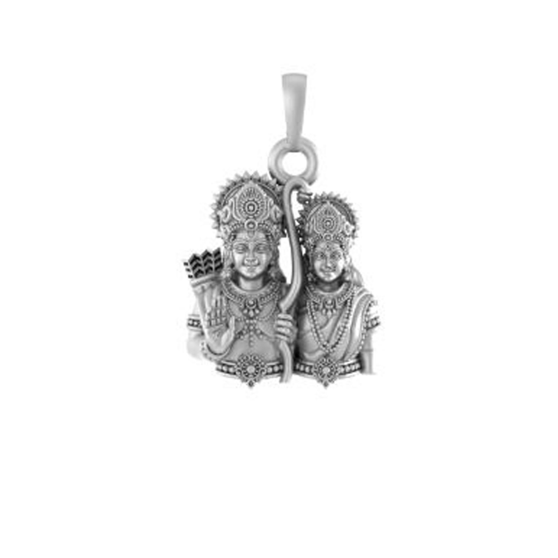 Pendentif en argent sterling 925 AMZ 663 petit modèle mixte