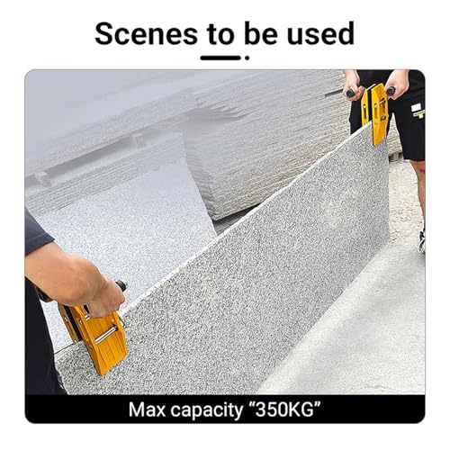 Pinces de levage pour plaques de pierre et pose de grands vitrages sur chantier - 7