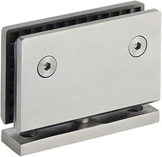 Glass Door Hinge, Door Hinges,Bathroom Clamp,Pivot Hinges,Glass Door Hinge,Glass Door Bathrooms Stainless Steel 304 Wall Mount Hinge, Shower 5mm Thick Glass Door Rotating Shaft Hinge (Color : B) (Colo