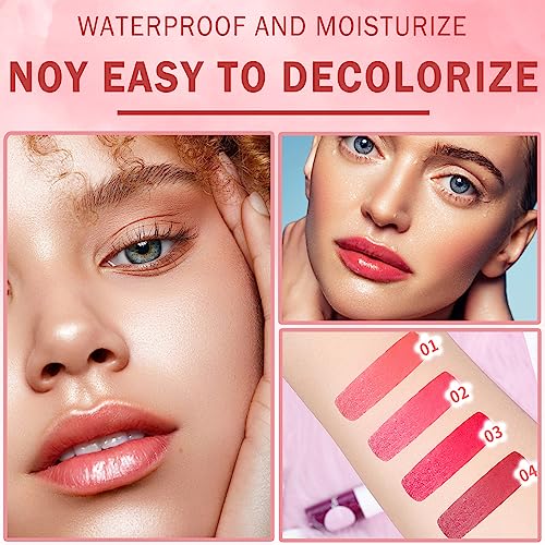 IONSGAKO 2PCS Lip Tint Stain Set, Velvet Lip Gloss Moisturizing Lip Stain Long Lasting Waterproof Liquid Lipstick Set Multipurpose Water Lip Stain Tint for Lip and Cheek Tint（05 & 06） - Thumbnail 5