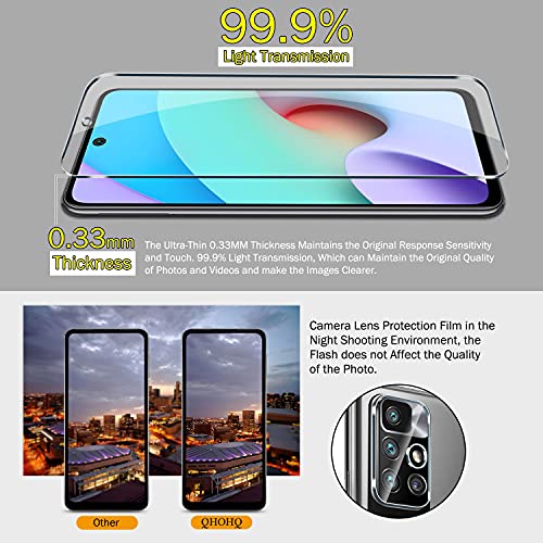 QHOHQ 3 Pezzi Vetro Temperato per Xiaomi Redmi