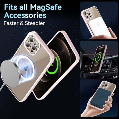 Coque iPhone 12 Pro Max fine rose pour éviter les bris d'écran