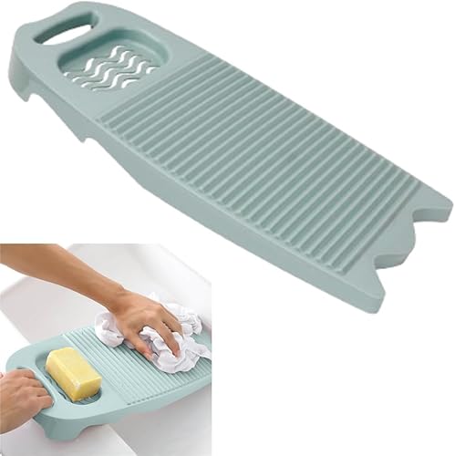 Khakho Mini tabla de lavado de plástico rectángulo de lavado de ropa Junta de lavado a mano ropa y pequeños artículos delicados