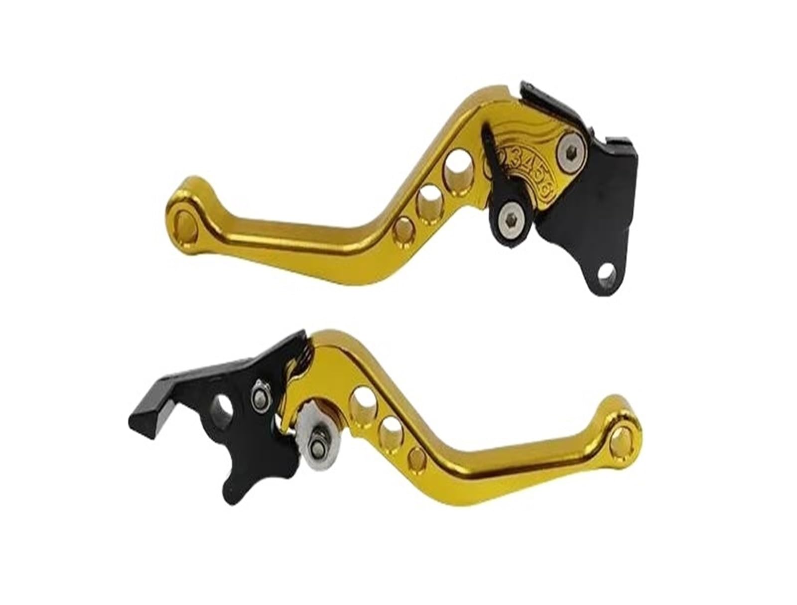 Super Dafi 3 Brake Clutch Levers For 125Cc Adjustable Cnc Motorcycle Brake Handle Motorbike Modification Clutch Drum Lever Handlebar Set Clutch Brake Lever(3)