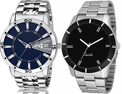 Acnos® Premium Black and Blue Dial Analogue Watches for Men Pack of 2(439-442) (B07L2W1R4P) Amazon Price History, Amazon Price Tracker