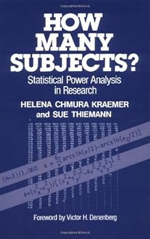 Hardcover How Many Subjects?: Statistical Power Analysis in Research by Helena Chmura Kraemer (1987-09-01) Book