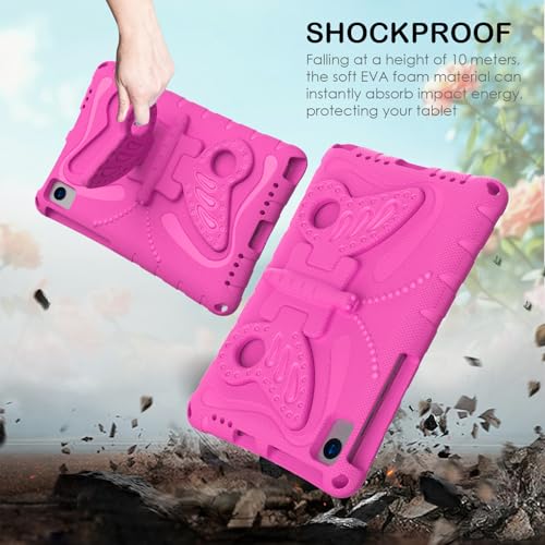 Funda antifraude Samsung Tab S8 con soporte de mariposa y correa roja 3