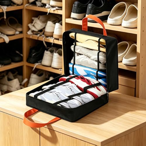 Bolsa organizadora de almacenaje para zapatillas y saco de viaje para zapatos plegable 2
