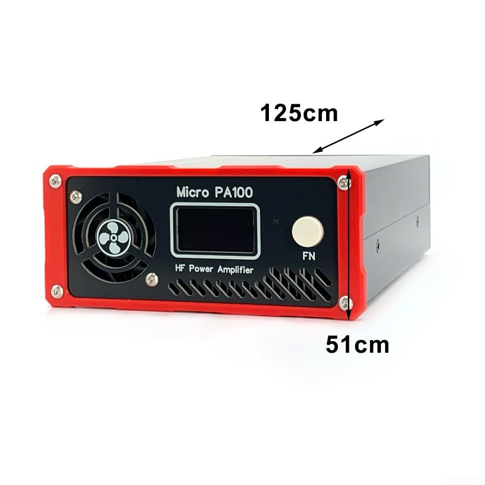 MiPA100 tragbarer 100-W-Kurzwellenfilter für HAM-Radio 3,5–30 MHz, automatische LPF-Umschaltung, ICOM/YAESU/XIEGU kompatibel mit Kühlventilatoren
