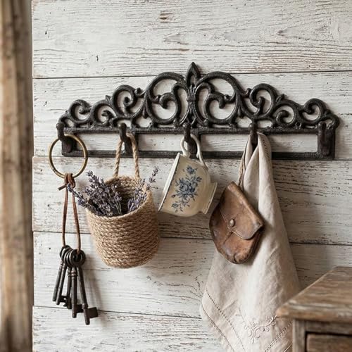Patères rétro de qualité artisanale en fer forgé rustique - 6