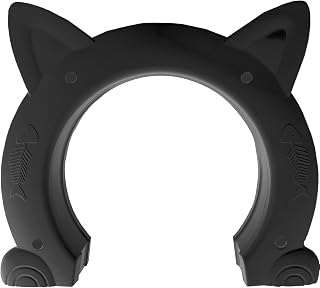 Fhiny Cat Door Interior Door, 7" Dia Back Friendly Kitten Doors Without Flap for Wall Durable and Easy to Install Adds Privacy Pet Door Up to 20 Lb Cute Pass Hole Corridor for Cats Doggies