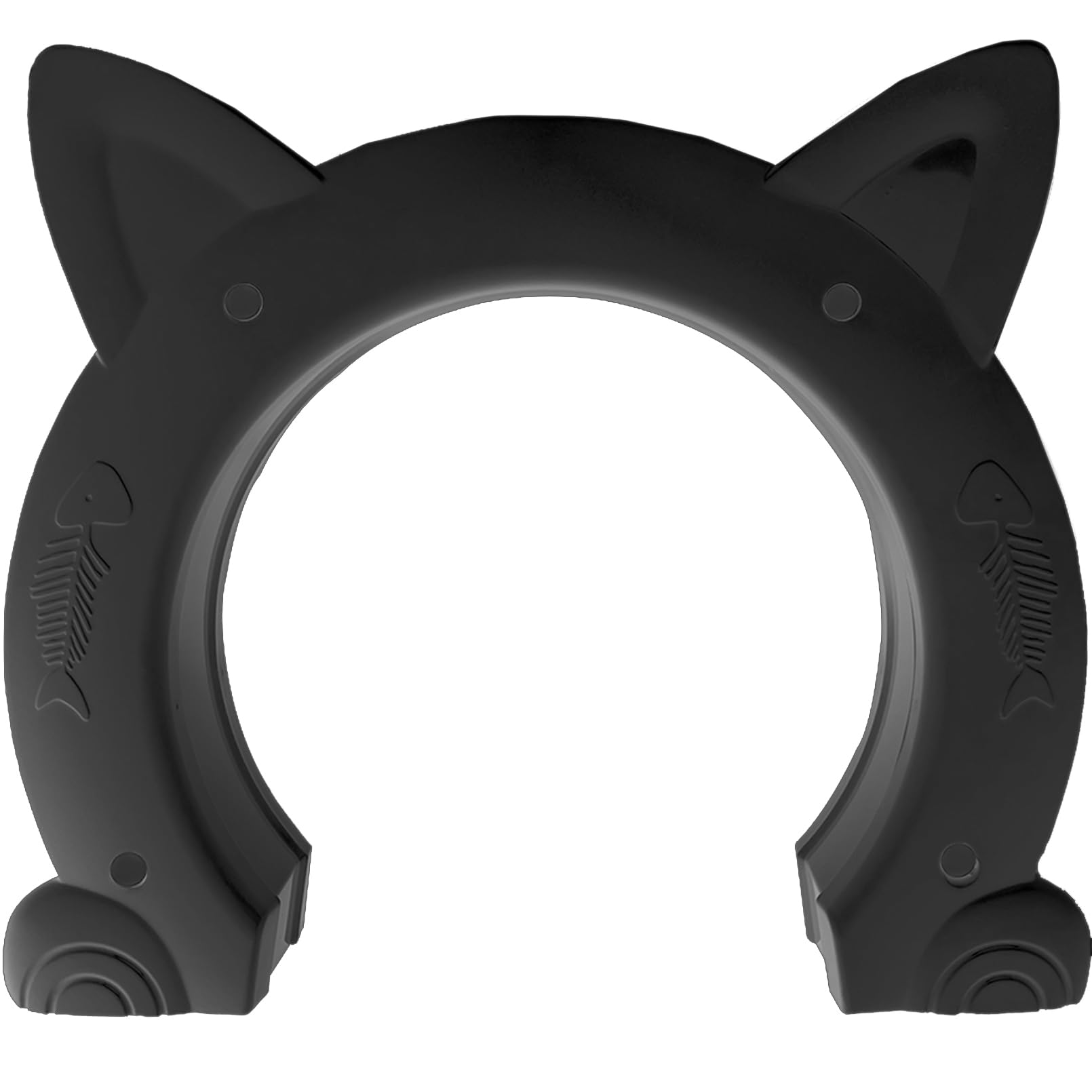 Fhiny Cat Door Interior Door, Back Friendly Kitten Doors Without Flap for Wall Durable and Easy to Install Adds Privacy Pet Door Up to 30 Lb Cute Pass