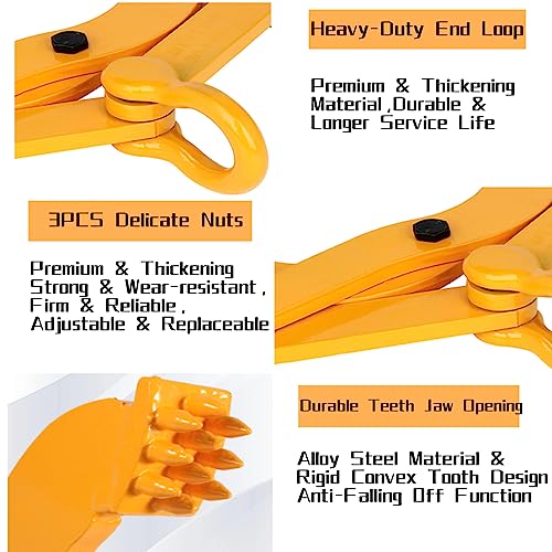 Gpoas Pallet Puller Clamp 2204Lbs Stump Puller Steel Single Scissor Truck Material Handling Bush Grubber 5 Inch Jaw Opening Industrial Pallet Grabber Hook Puller Tool For Hoisting Wood, Boards. #TOP3