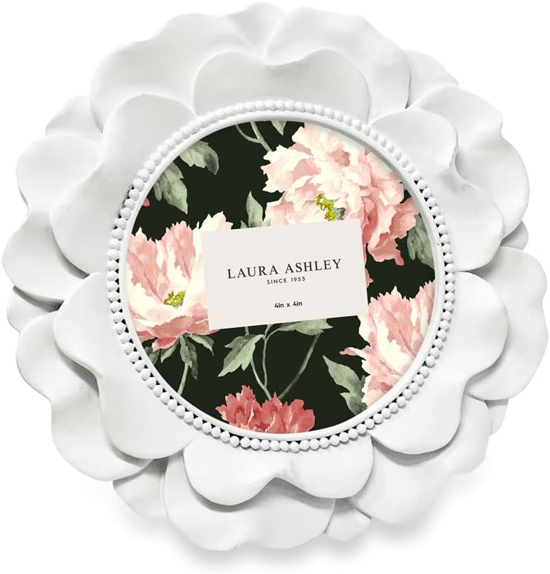 Laura Ashley Cornice Portafoto 4x6 In Resina Dorata Ispirazione Vintage - Design A Scroll, Da Tavolo O Parete, Orizzontale E Verticale