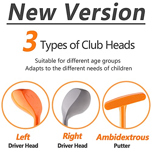 iPlay, iLearn Kids Golf Toys Set W/Left & Right Club Head, Boys Outdoor Sport Toy Age 3-5, Toddler Indoor Golf Ball Game, Child Exercise Active, Yard Play Birthday Gift 4 6 7 8 Year Olds Toddler Girl by iPlay, iLearn - Image 2
