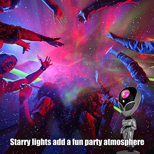 Talking Night Light Star Projector, Valktech Galaxy Projector For Bedroom, Light Projector With Aliens Repeat Function, 8 Colors Sleep Light For Home Decor, Ceiling, Party #TOP6