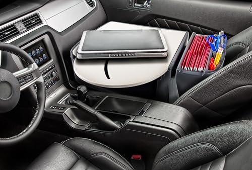 Image of AutoExec AE-RMCD-PI-GT Roadmaster Car Desk for Your Vehicle Workstation and Mobile Office, with 400 watt Power Inverter | Vehicle Workstation, Mobile Office, 400 Watt Power Inverter