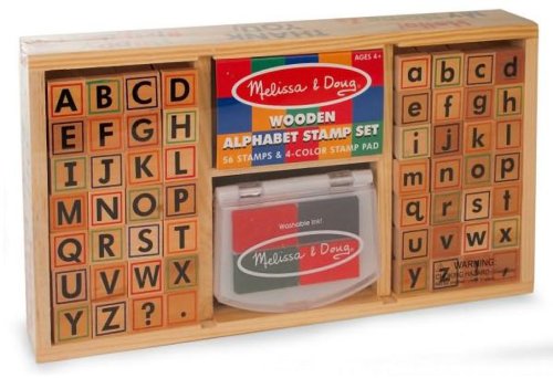 Tampons en bois alphabet pour aider votre enfant à écrire ses mots