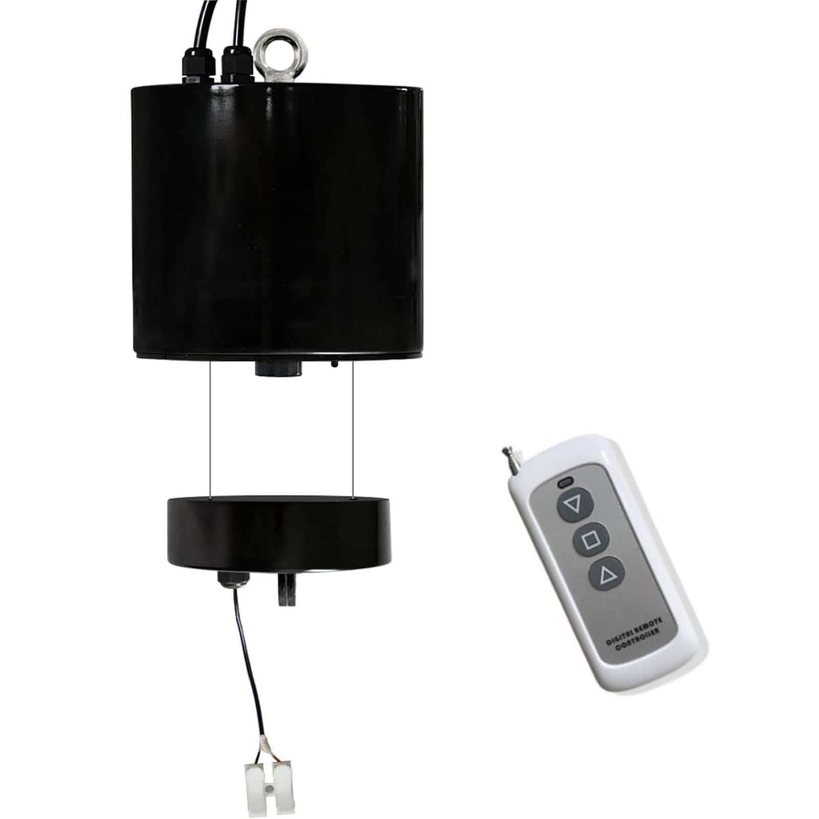 Lève-lustre électrique avec télécommande capacité 15 kg câble 10m pour lustre en cristal