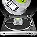 LP Weight Disc Stabilizer, 50Hz Turntable Level, HiFi 3 in 1 Strobe Speed Scale Record Puck 45RPM Vinyl Clamp with Bubble Level for Phonograph Players