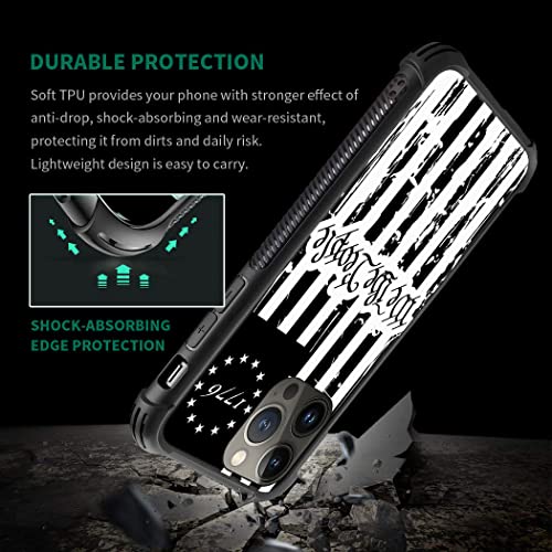 Yixinbb Compatible With Iphone 14 Pro Max,H 1776 We The People Usa Flag Pattern Design Scratch And Shock Resistant Rugged Tpu Protective Case For Iphone 14 Pro Max 6.7 Inch #TOP2
