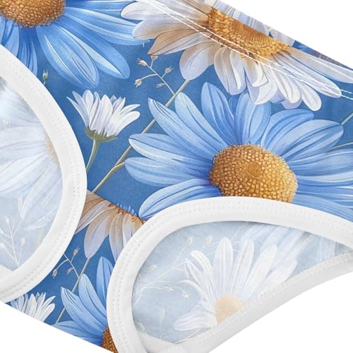 Toddler Underwear Custom 2t Cotton Cute Panties Girl Animals Kids Briefs Undies Daisies Cornflowers Blue4