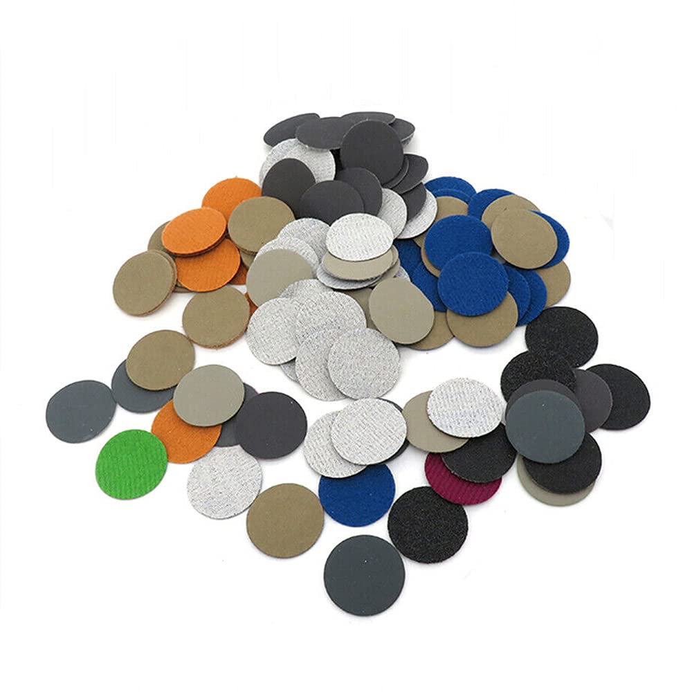 100 Pièces 1 Pouce 25MM Disque De Ponçage à Crochet Et Boucle Papier De