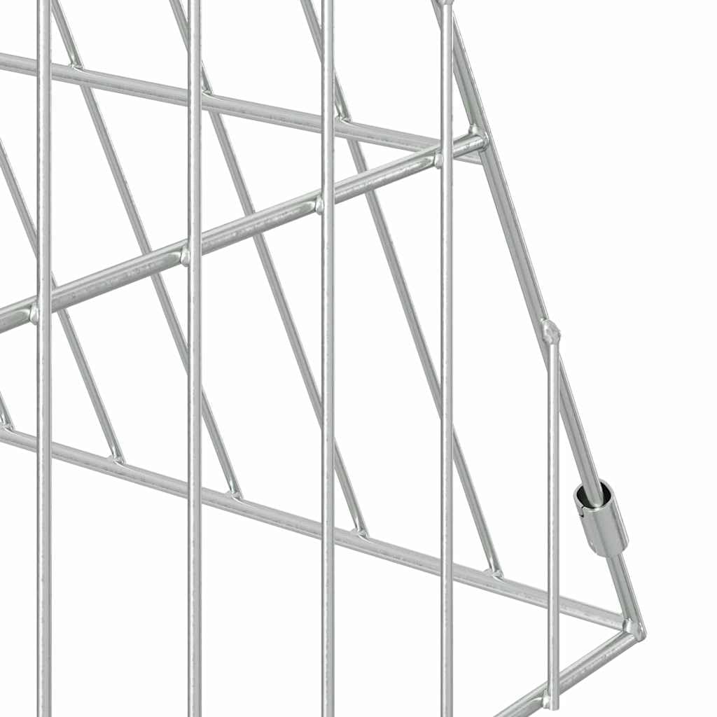 Hasenkäfig 215 x 55 x 55 cm Freigehege aus verzinktem Stahl | Robustes Außengehege für Kleintiere im Garten oder auf der Terrasse, langlebiges Design für den Außenbereich.