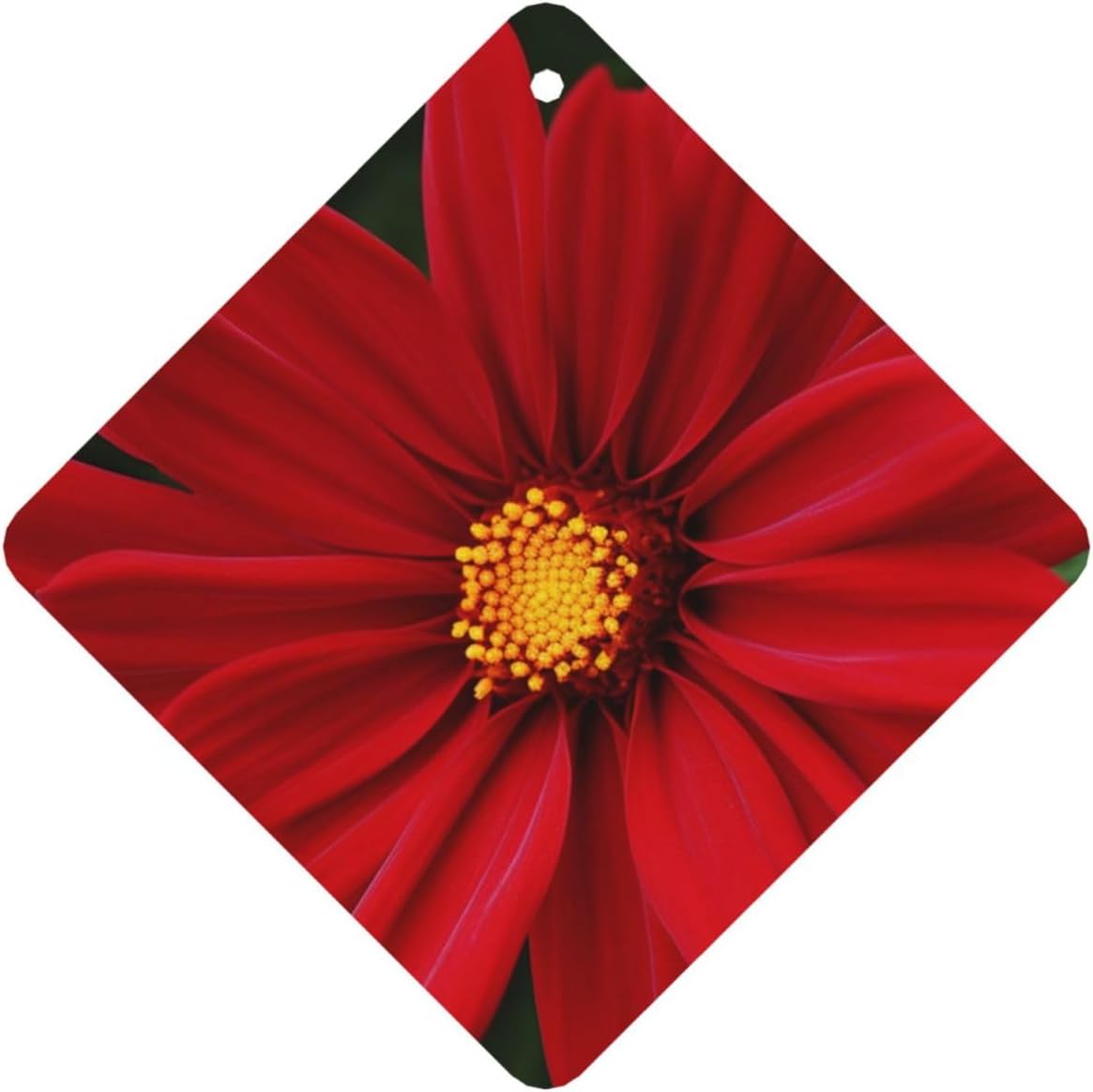 Car Air Freshener 24 PCS Red Flower Hanging Car Air Fresheners Auto Interior Decor Card Freshener Strong Scented Card Lavender Cars Scents for Office Bedroom Close Drawer Square