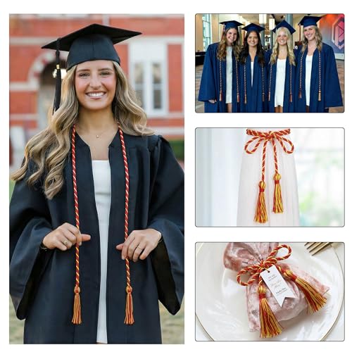Image of GraduationMall Graduation Honor Cord 68 inch RedGold