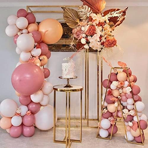Dusty Rose Pink Balloon Arch Kit - 171 Pieces Of Multiple Sized Birthday Balloons Garland Decorations Kit With Pump- Nude Balloons For Baby Shower Decorations - Birthday Decoration - Engagement Party