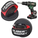 ULIBERMAGNET Heavy Duty Magnetic Drill Clip Holsters, 2 Pack Tool Storage Holder with...