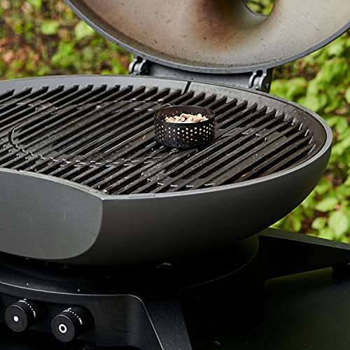 Morsø Smoker-Box – kleine Räucher-Box aus rostfreiem Stahl, Räucher-Zubehör für Grill und Gasgrill, im cleanen Design, Anthrazit-Grau