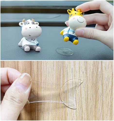 NanTun Transparenter Klebestift, selbstklebende Poster-Klebepunkte, doppelseitiger runder Aufkleber zur Dekoration – Klebeband ohne Spuren – 25mm 200 pcs