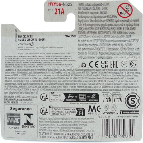 Hot Wheels Pass 'N Go [Silver] Drop Tops 1/5, 5/250 New for 2026! 1:64 Scale Diecast Toy Vehicle