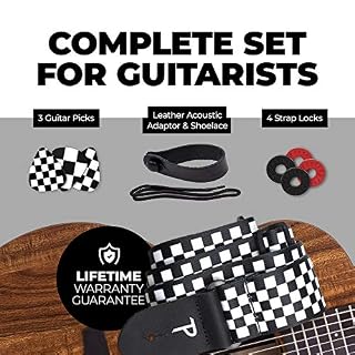 Perri’s Leathers Ltd – PKG Sangle de guitare en polyester – 3 médiators moyens 0,71 mm, 1 adaptateur acoustique en cuir… - Les Beatles, Paul McCartney, John Lennon, RIngo Starr, George Harrison Perri's Leathers Ltd - PKG Sangle de guitare en polyester - 3 médiators moyens 0,71 mm, 1 adaptateur acoustique en cuir… – Image 3